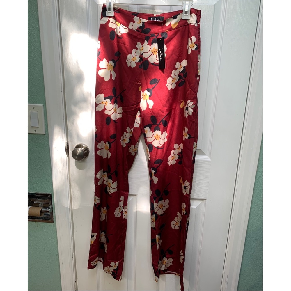 Lulus side zip high waisted trousers